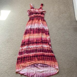 Girls long high low summer dress